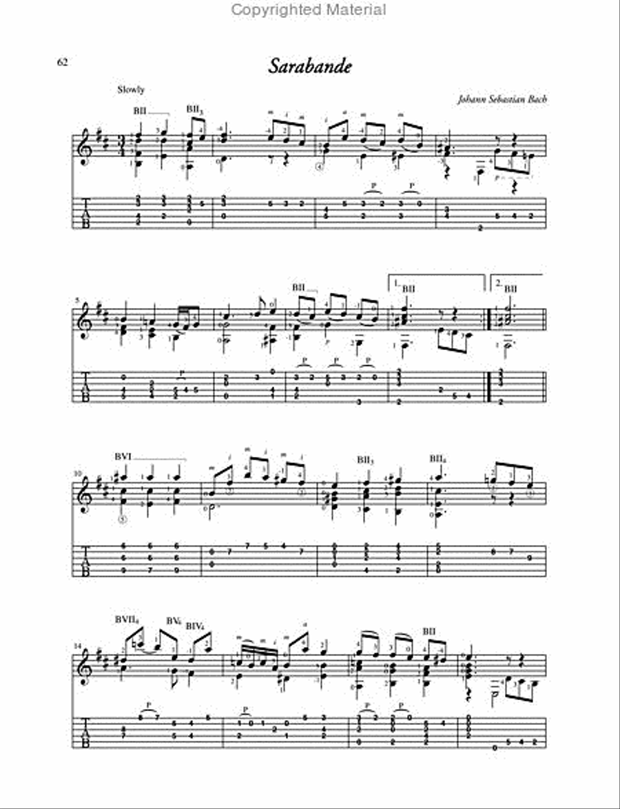 The Huge Book of Classical Guitar Solos in TAB Acoustic Guitar scores gallery preview page 4