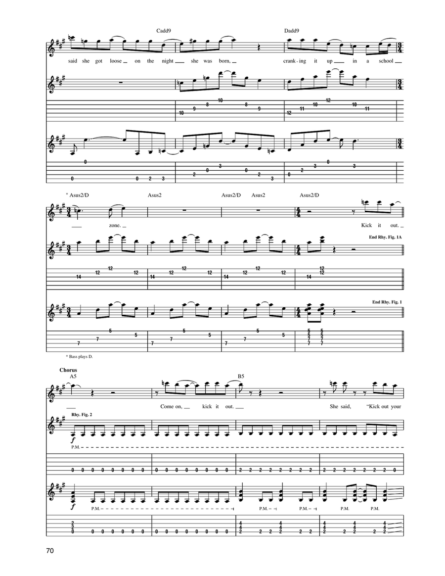 Kick It Out Kick It Out Acoustic Guitar scores gallery preview page 3