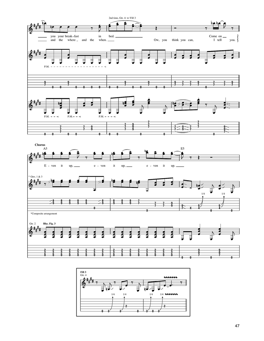 Even It Up Even It Up Acoustic Guitar scores gallery preview page 6