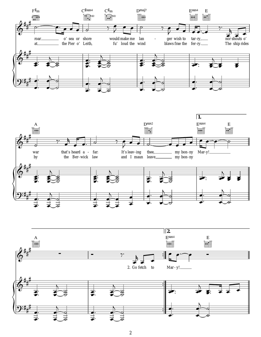 The Silver Tassie Acoustic Guitar scores gallery preview page 2