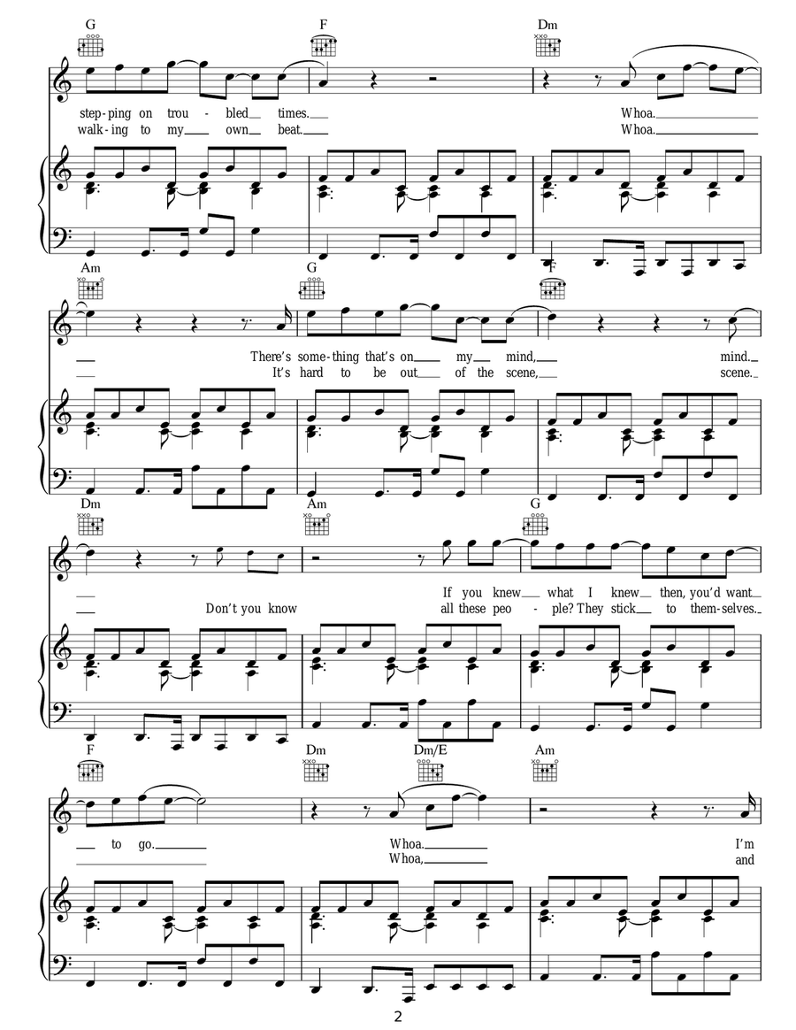 Losing Myself Losing Myself Acoustic Guitar scores gallery preview page 2
