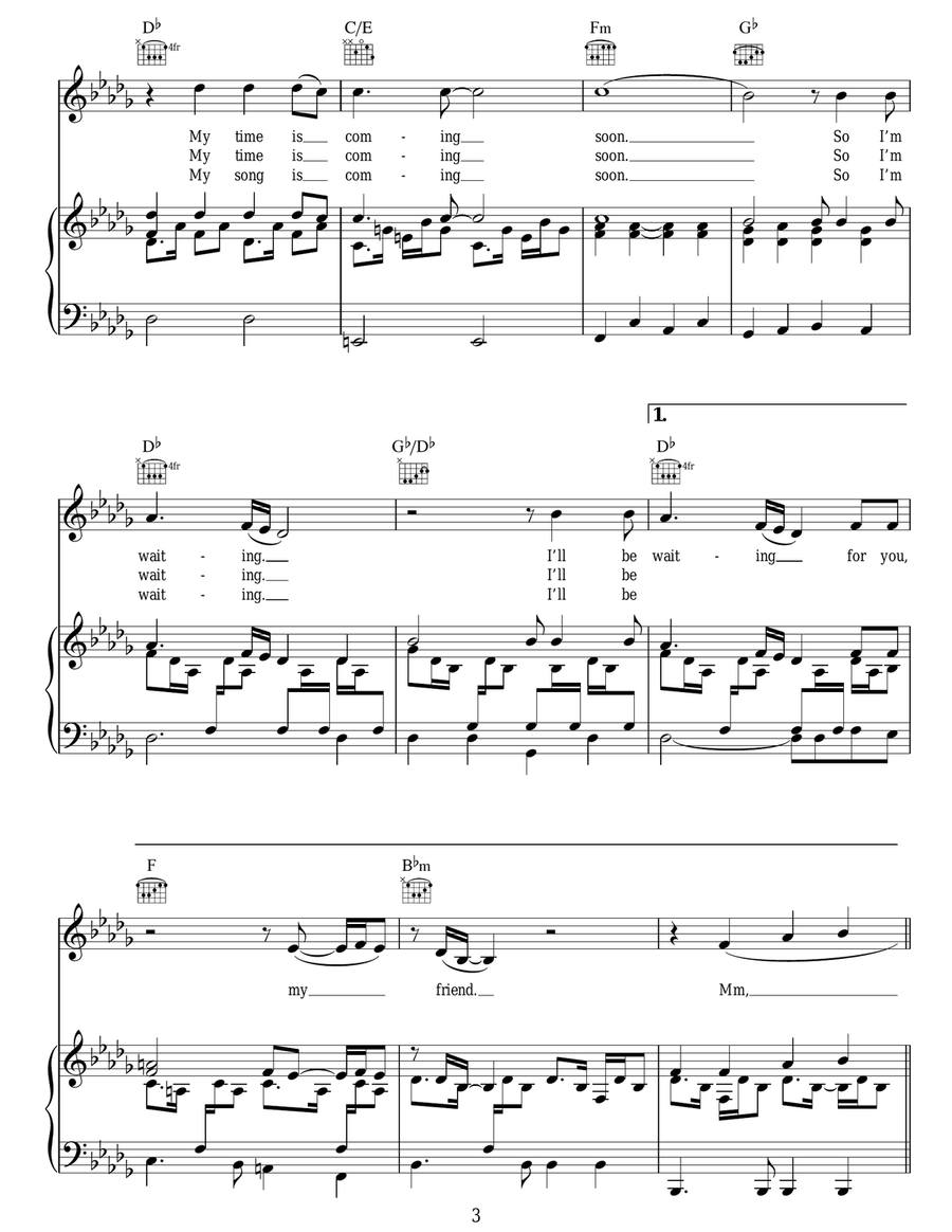 Always Waiting Always Waiting Acoustic Guitar scores gallery preview page 3