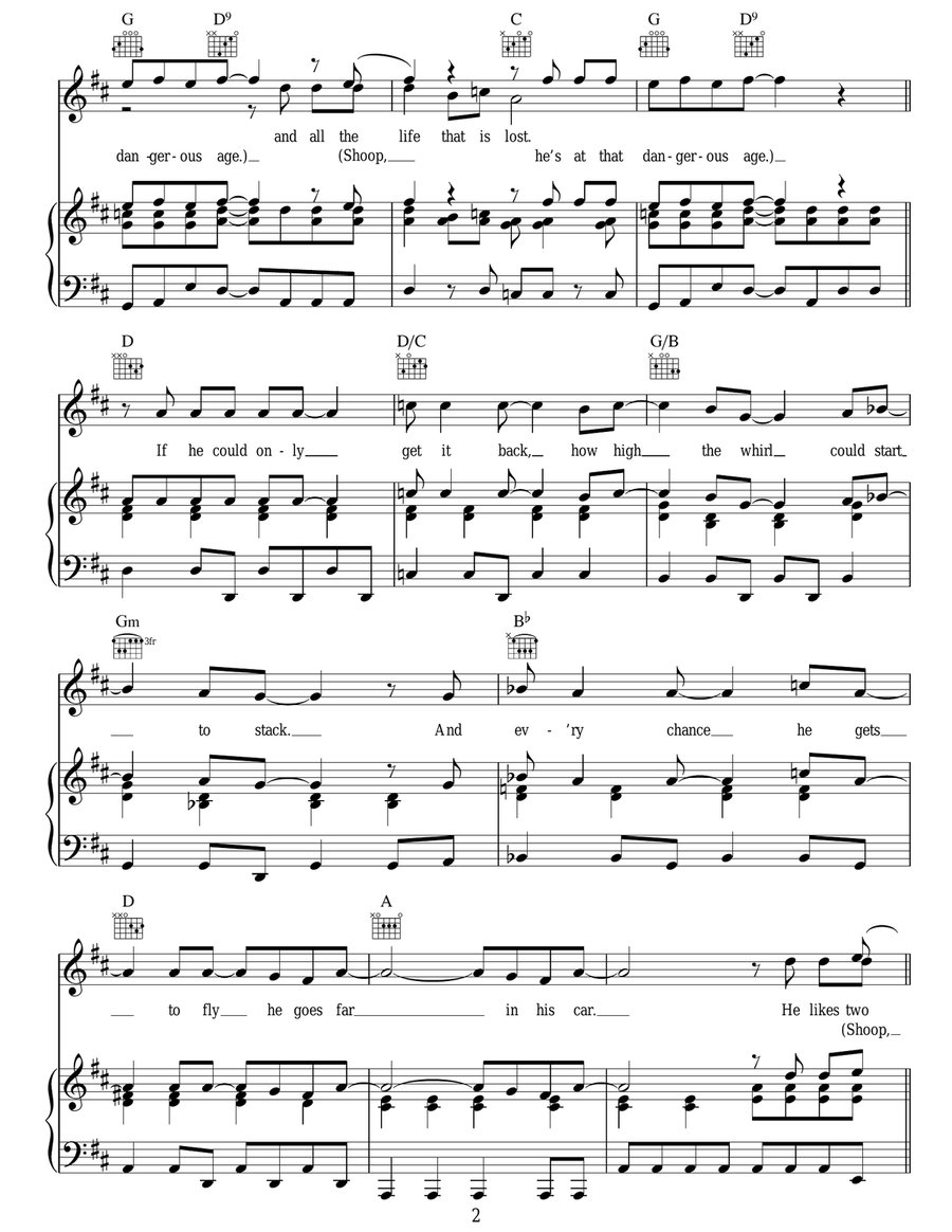 That Dangerous Age That Dangerous Age Guitar scores gallery preview page 2