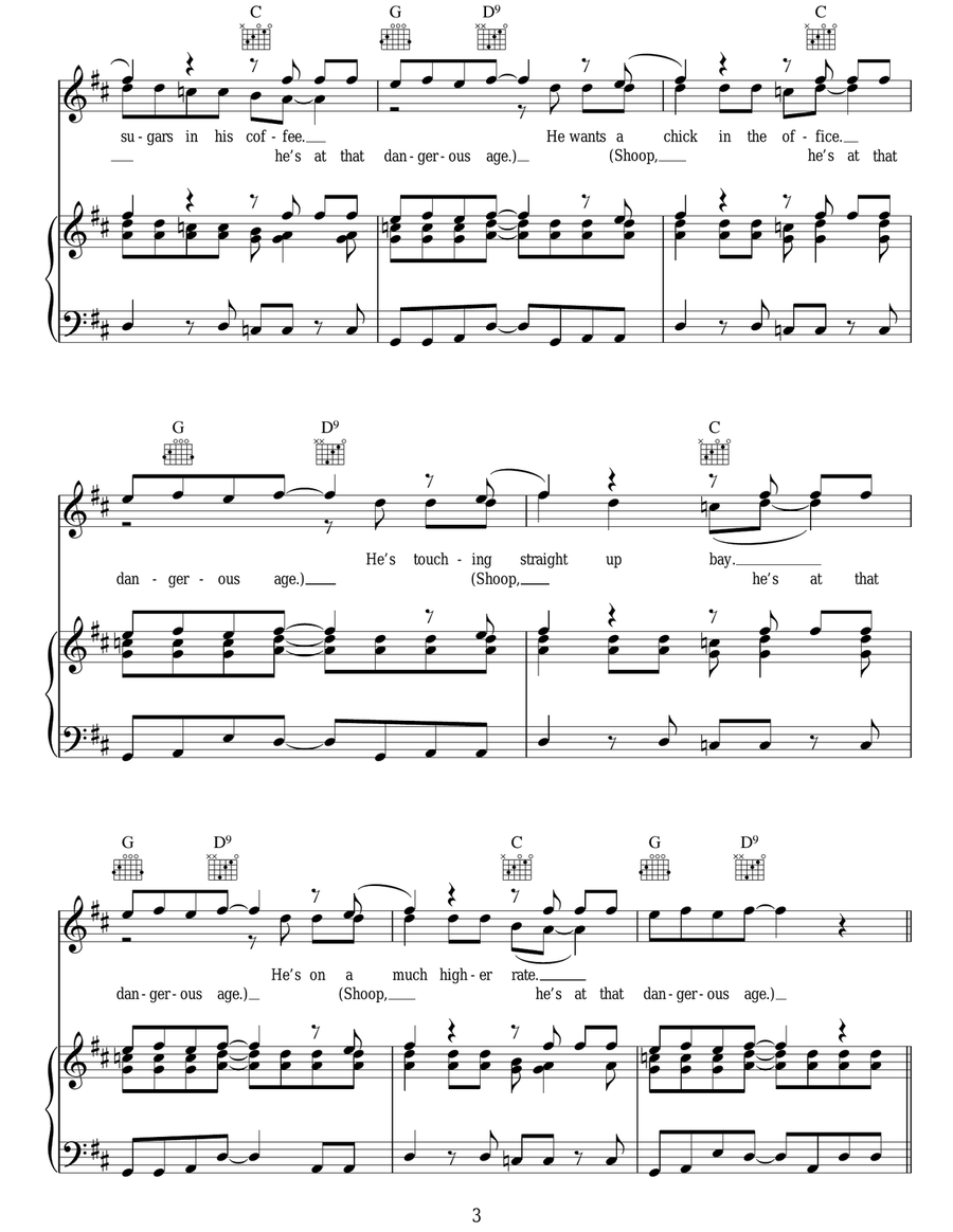That Dangerous Age That Dangerous Age Guitar scores gallery preview page 3