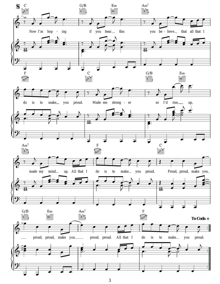 Proud Proud Acoustic Guitar scores gallery preview page 3