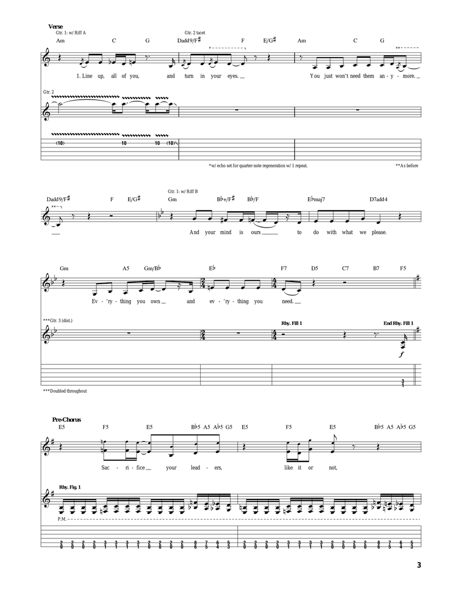 Millenium Of The Blind Millenium Of The Blind Acoustic Guitar scores gallery preview page 3