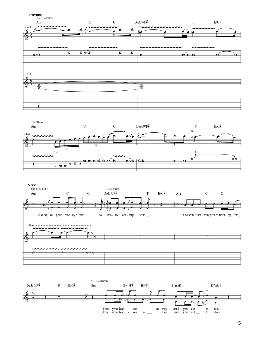 Millenium Of The Blind Millenium Of The Blind Acoustic Guitar scores gallery preview page 5