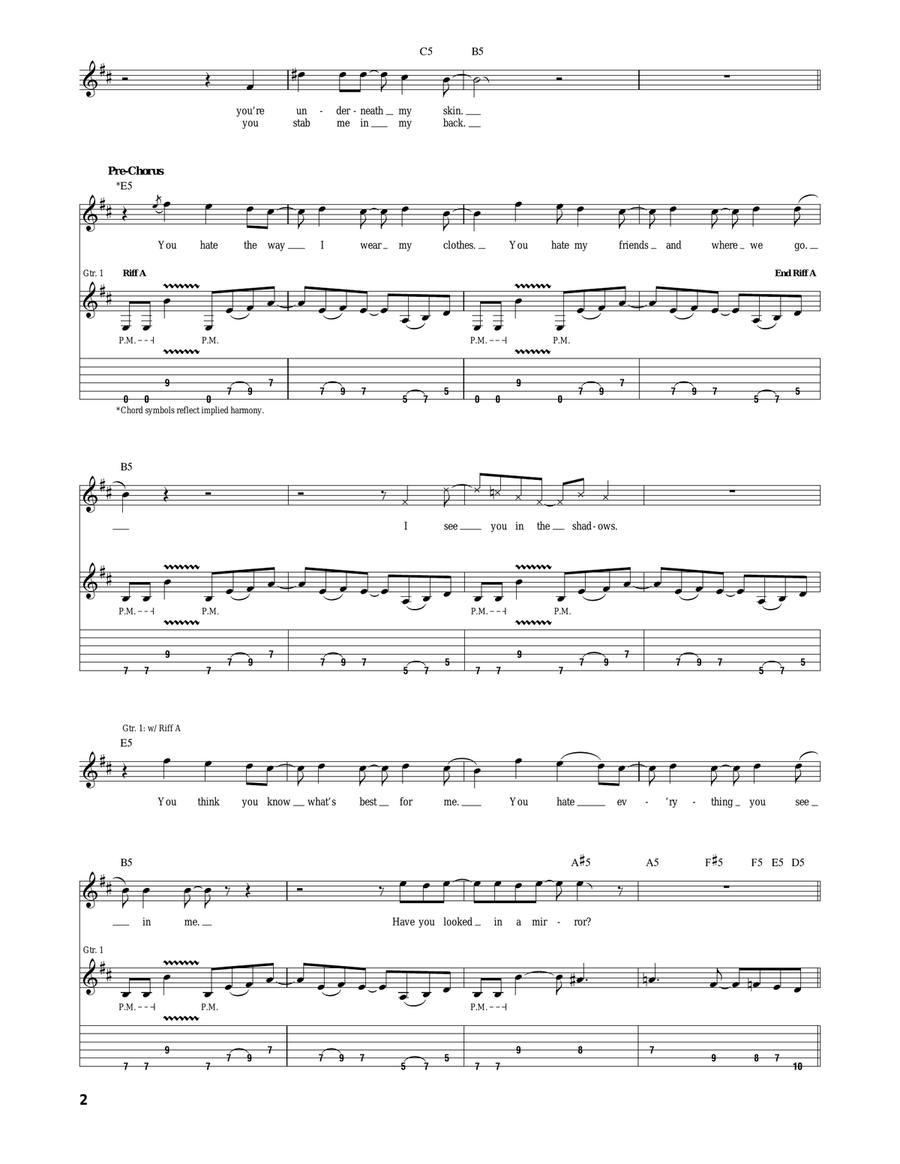 Whose Life (Is It Anyways?) Acoustic Guitar scores gallery preview page 2