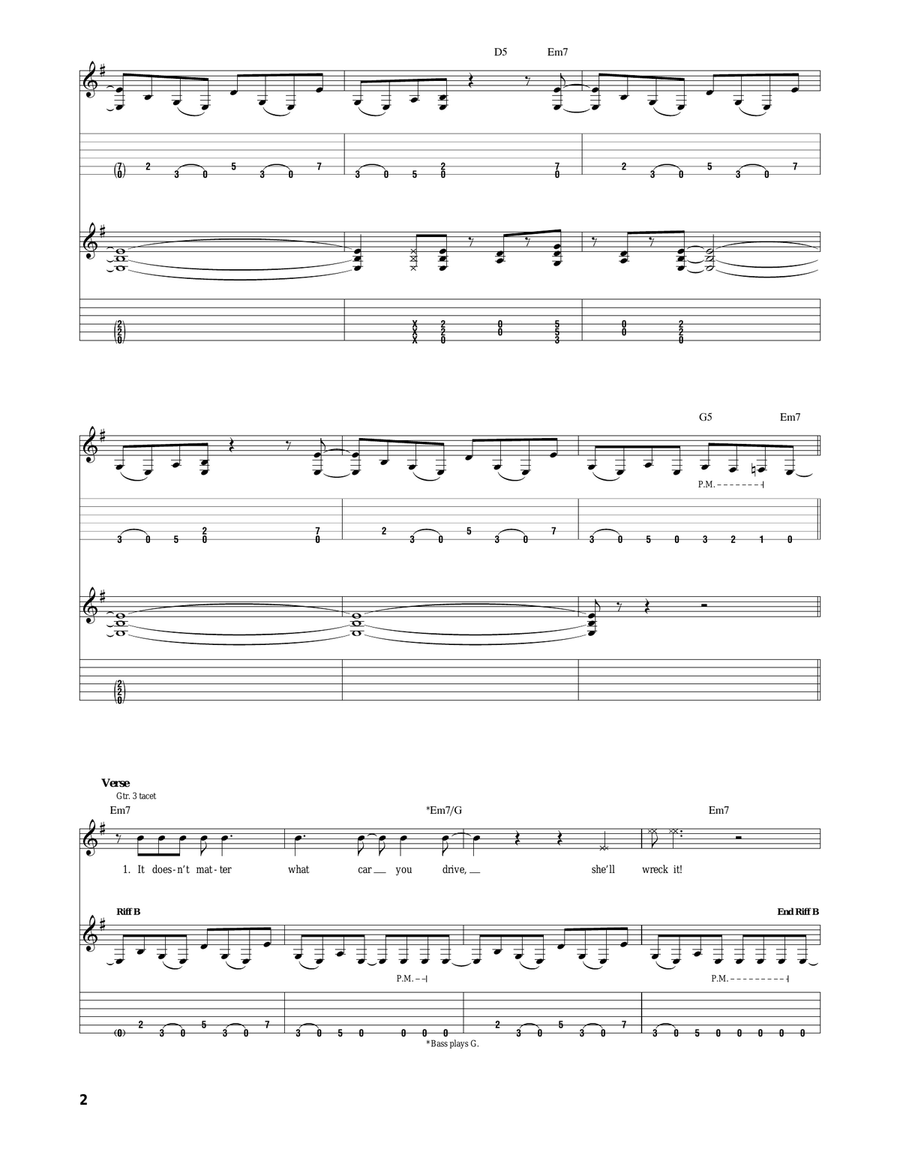Wrecker Wrecker Acoustic Guitar scores gallery preview page 2