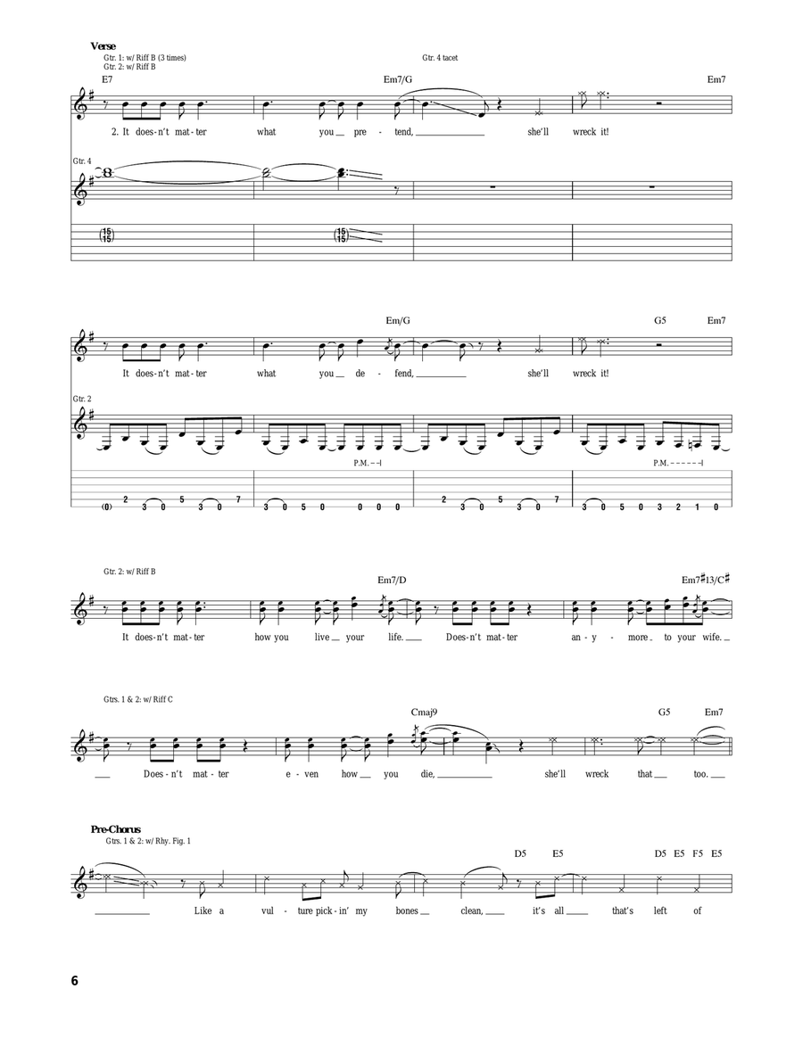 Wrecker Wrecker Acoustic Guitar scores gallery preview page 6