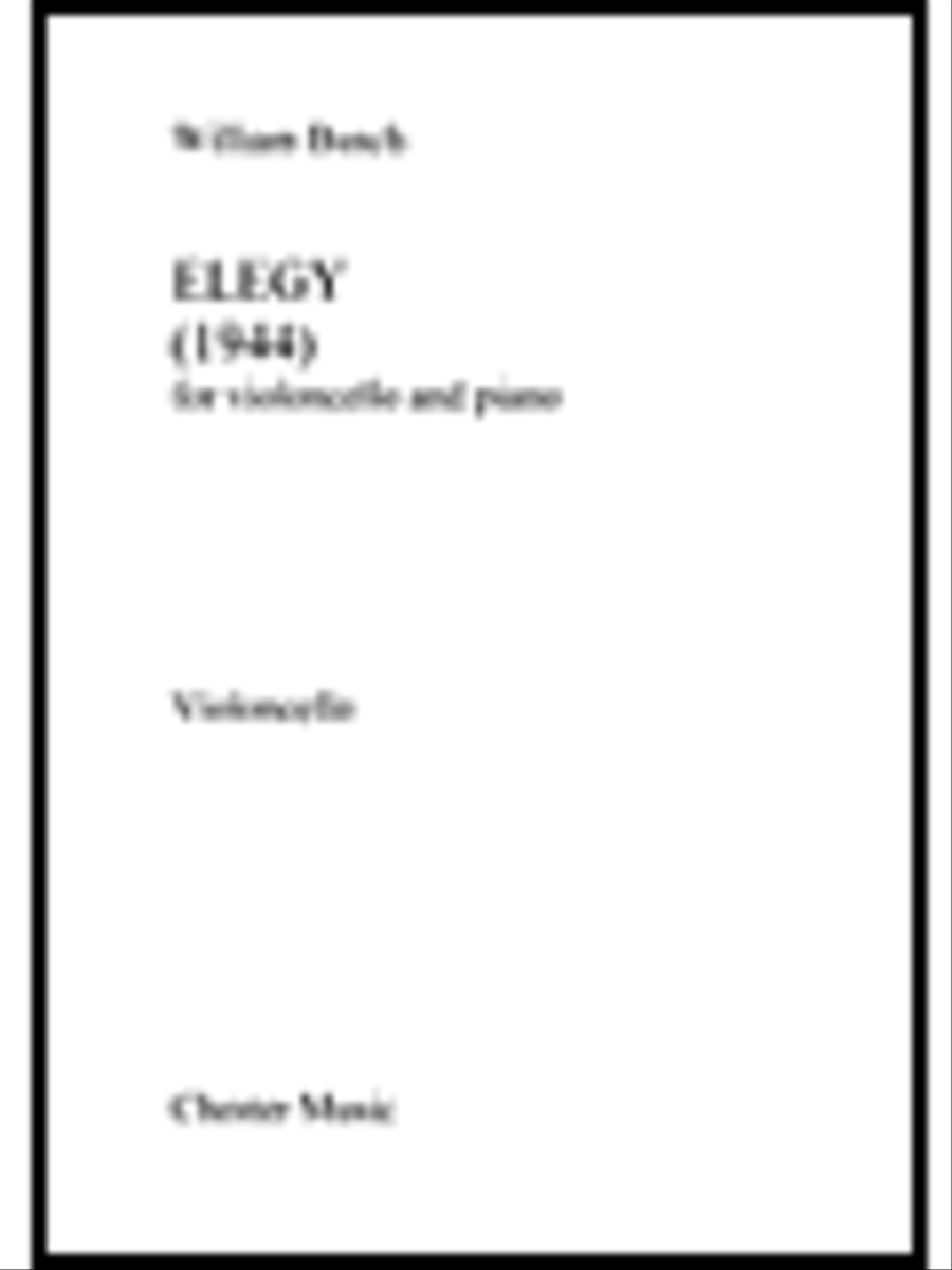Elegy for Cello and Piano Piano Accompaniment scores gallery preview page 1