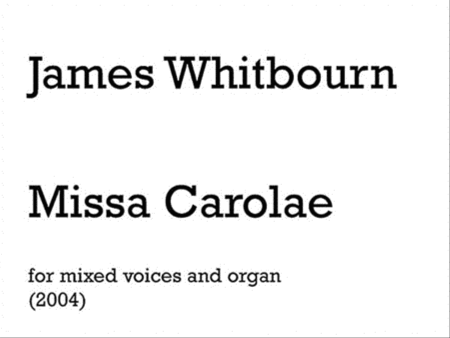 Missa Carolae (Introit and Kyrie) 4-Part scores gallery preview page 1