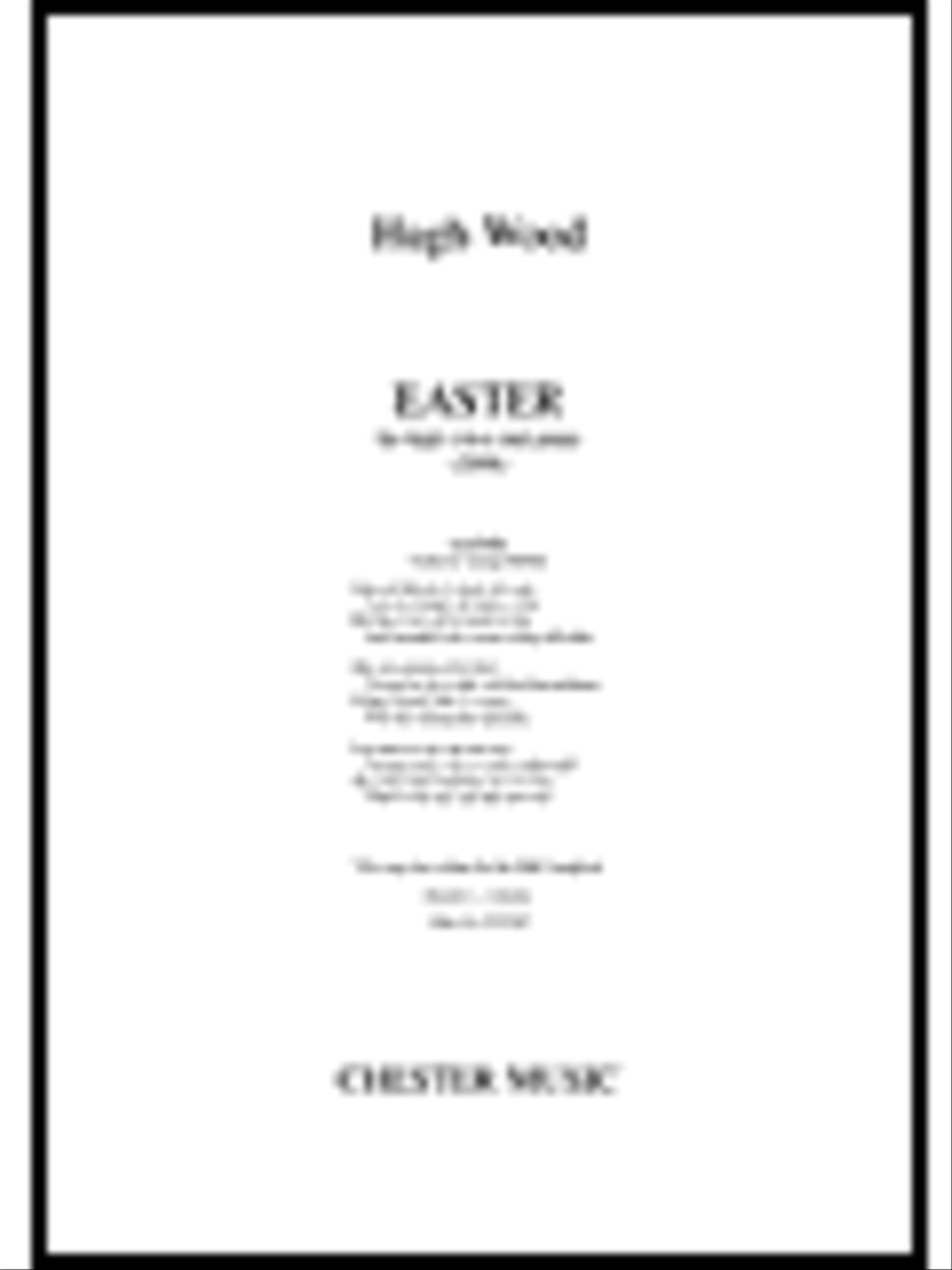 Easter For High Voice And Piano High Voice scores gallery preview page 1