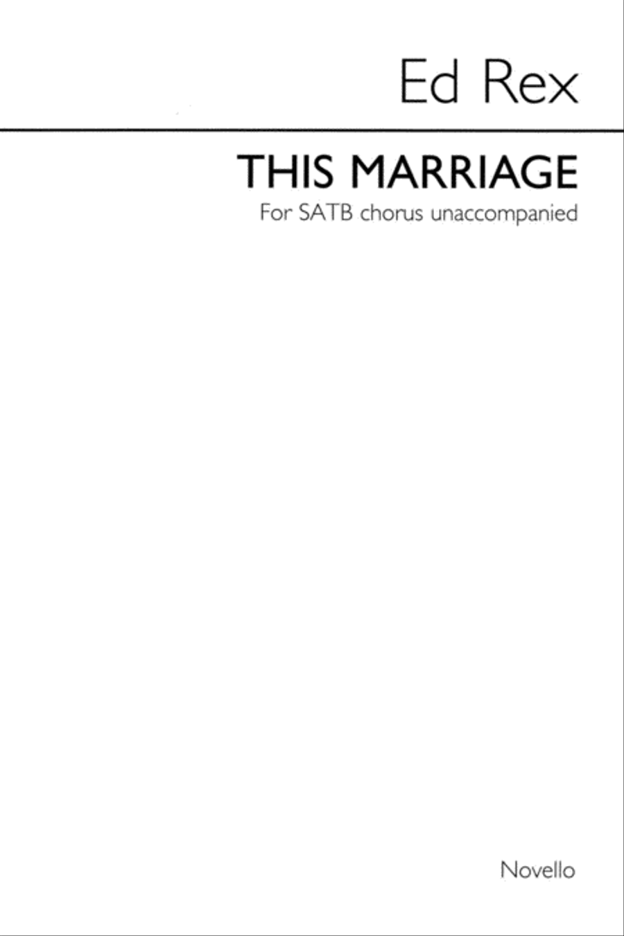 This Marriage This Marriage 4-Part scores gallery preview page 1