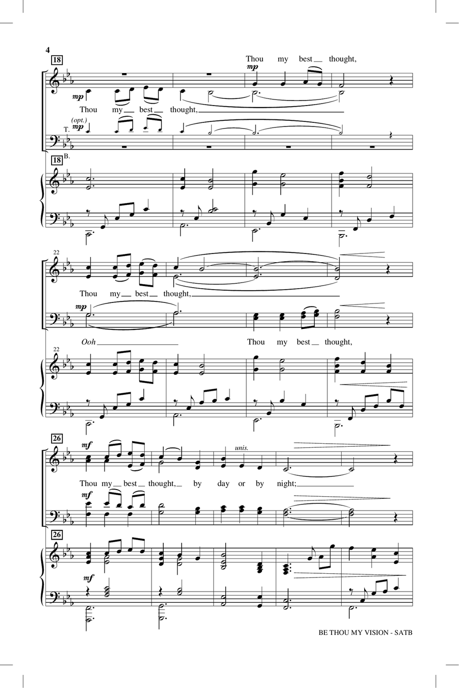 Be Thou My Vision Be Thou My Vision 4-Part scores gallery preview page 2