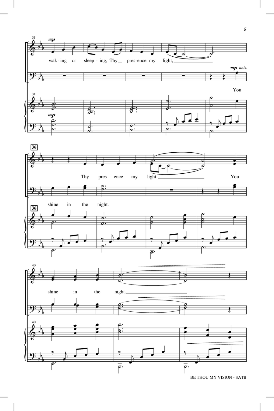 Be Thou My Vision Be Thou My Vision 4-Part scores gallery preview page 3