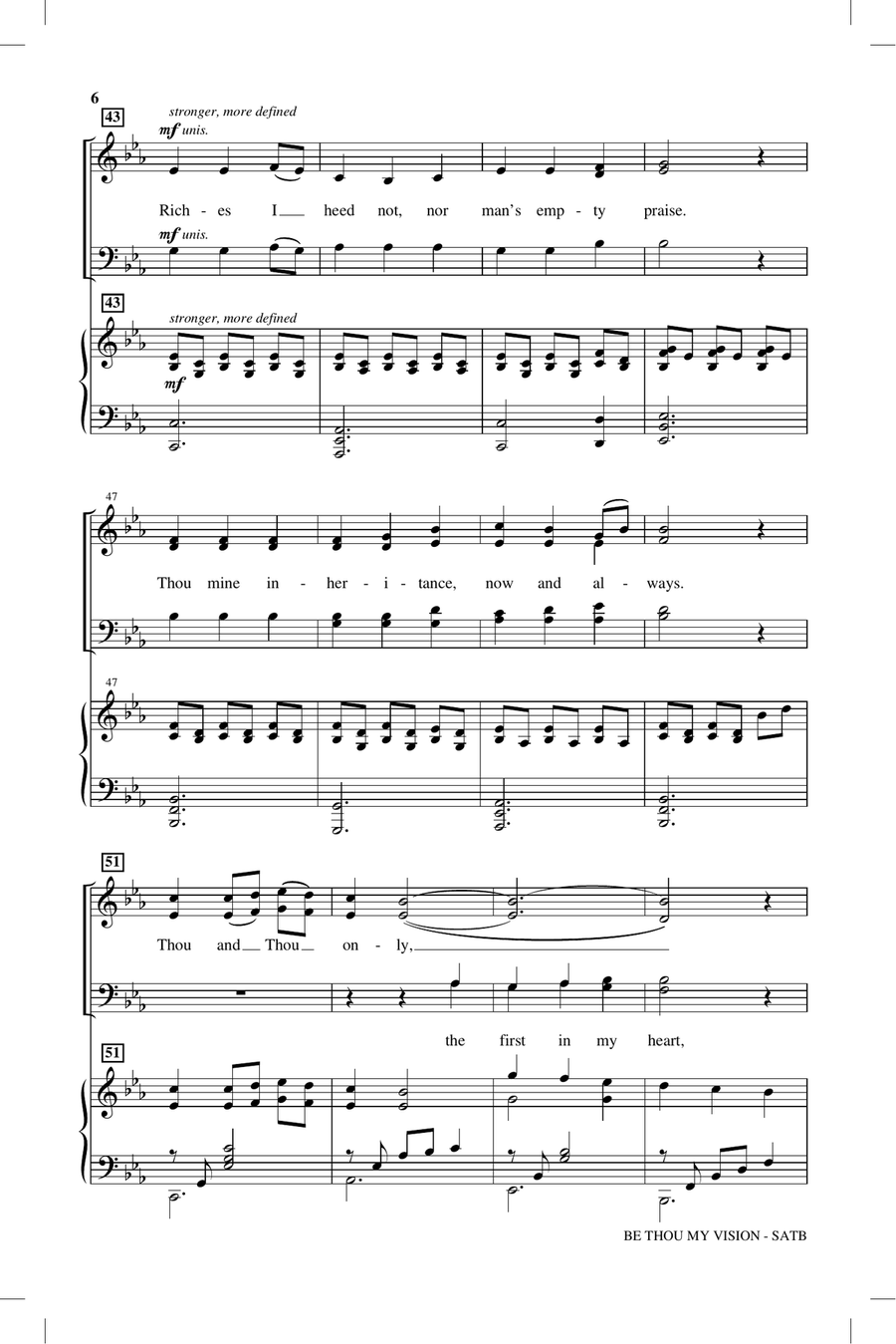 Be Thou My Vision Be Thou My Vision 4-Part scores gallery preview page 4