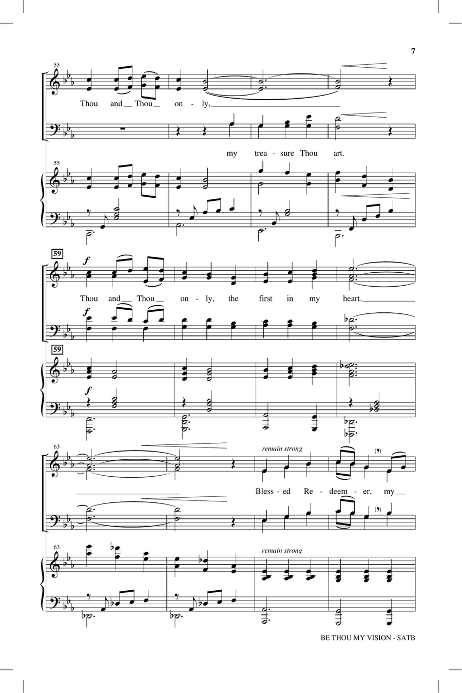 Be Thou My Vision Be Thou My Vision 4-Part scores gallery preview page 5