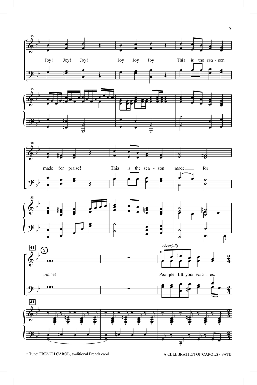 A Celebration Of Carols A Celebration Of Carols 4-Part scores gallery preview page 4