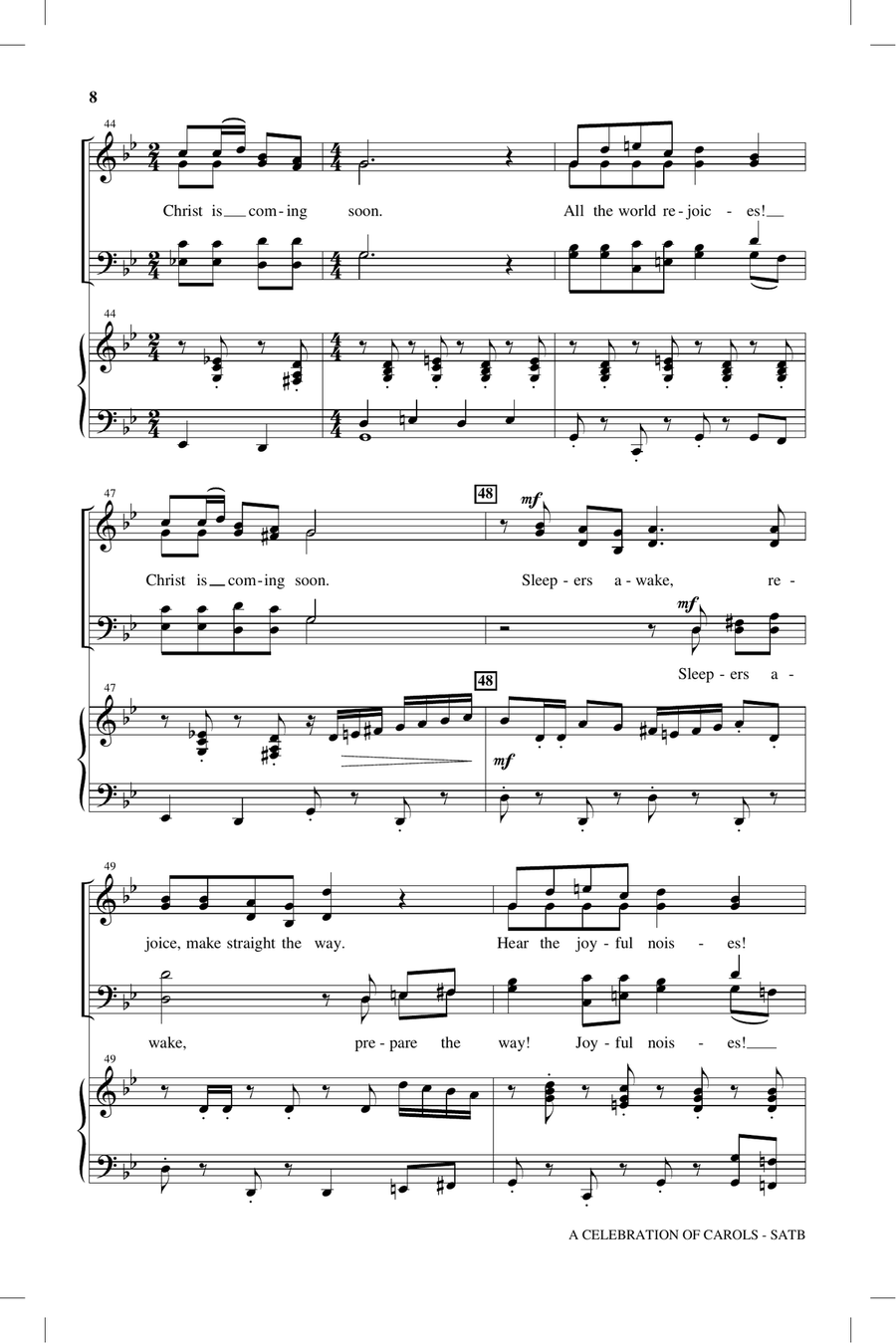 A Celebration Of Carols A Celebration Of Carols 4-Part scores gallery preview page 5