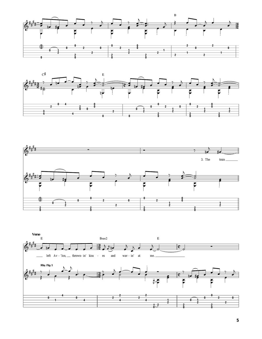 Avalon Blues Avalon Blues Acoustic Guitar scores gallery preview page 5