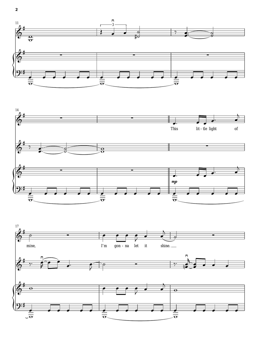 This Little Light Of Mine Acoustic Guitar scores gallery preview page 2