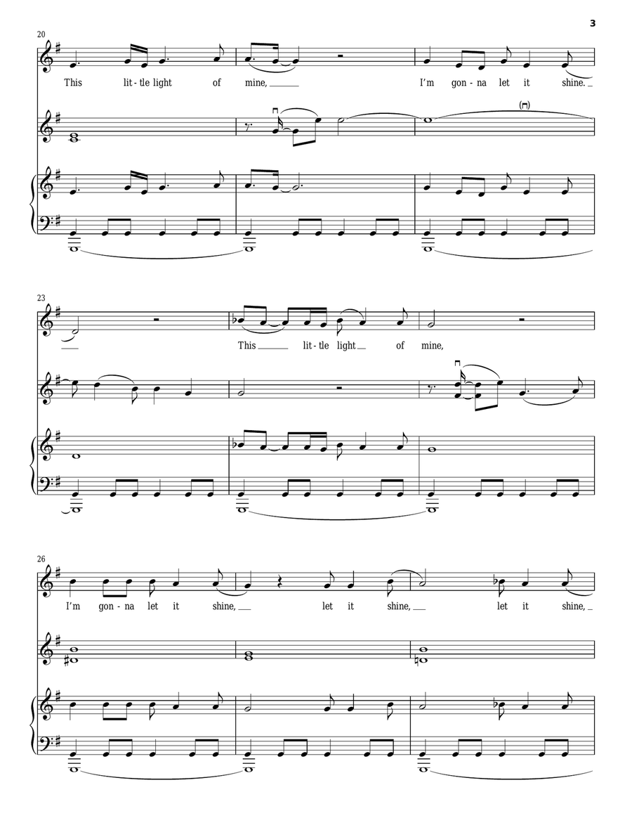 This Little Light Of Mine Acoustic Guitar scores gallery preview page 3