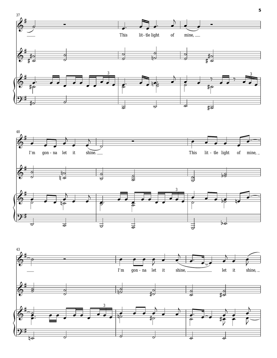 This Little Light Of Mine Acoustic Guitar scores gallery preview page 5