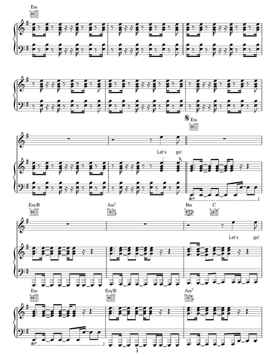 Let's Go Let's Go Acoustic Guitar scores gallery preview page 3