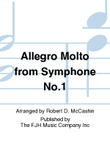 Allegro Molto from Symphone No.1 mini preview