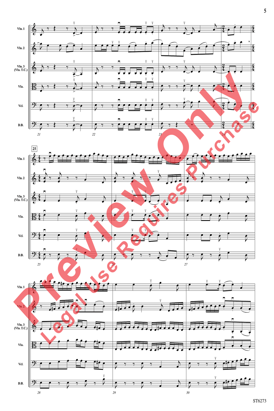 Heart of Fire Heart of Fire String Orchestra scores gallery preview page 5
