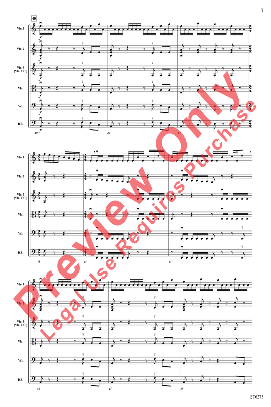 Heart of Fire Heart of Fire String Orchestra scores gallery preview page 7