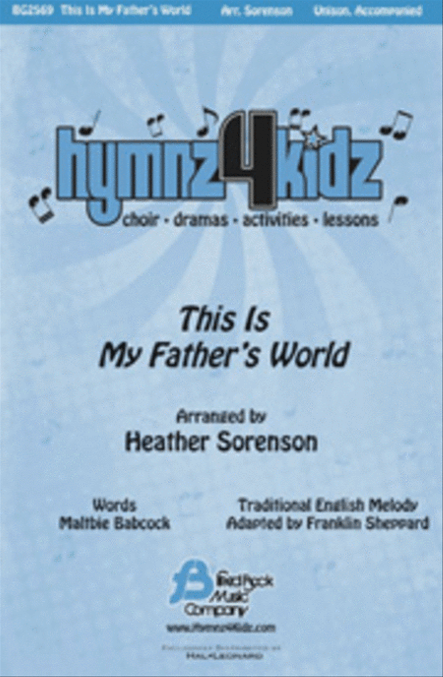 This Is My Father's World Unison Choir scores gallery preview page 1