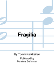 Fragilia for guitar and string quartet - Score mini preview
