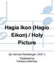 Hágia Ikón (Hagio Eikon) / Holy Picture