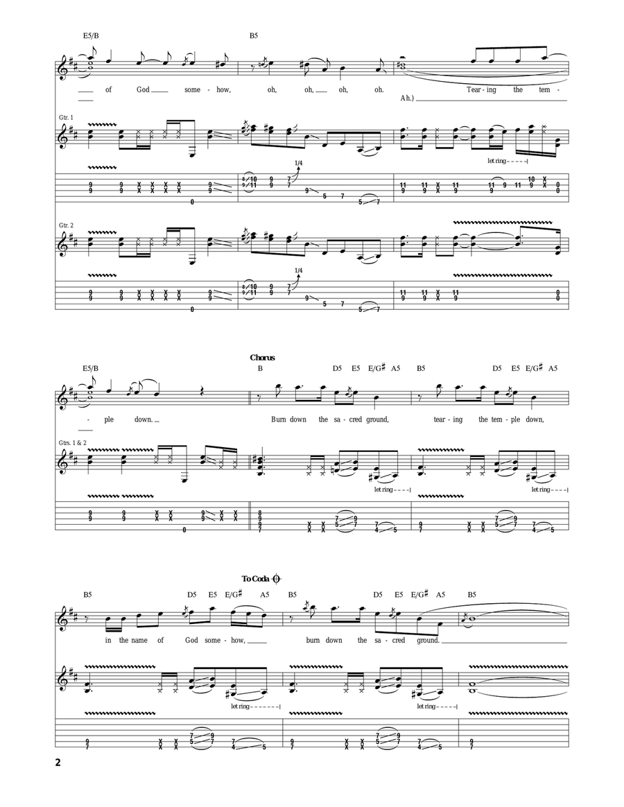 Peace Pipe Peace Pipe Acoustic Guitar scores gallery preview page 2