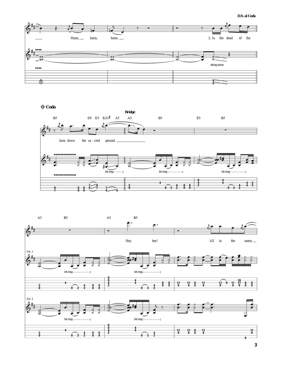 Peace Pipe Peace Pipe Acoustic Guitar scores gallery preview page 3