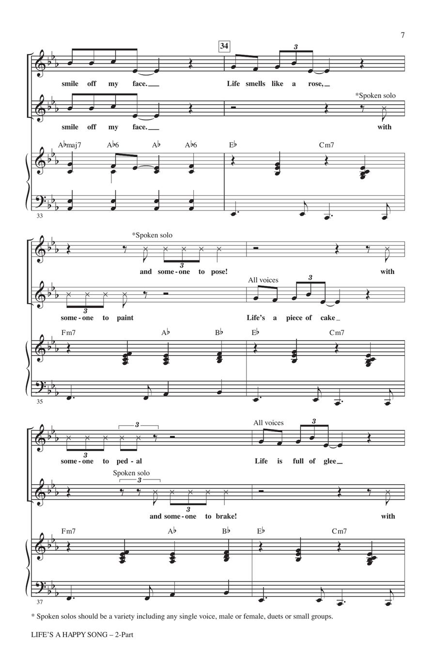 Life's A Happy Song Life's A Happy Song 2-Part scores gallery preview page 6