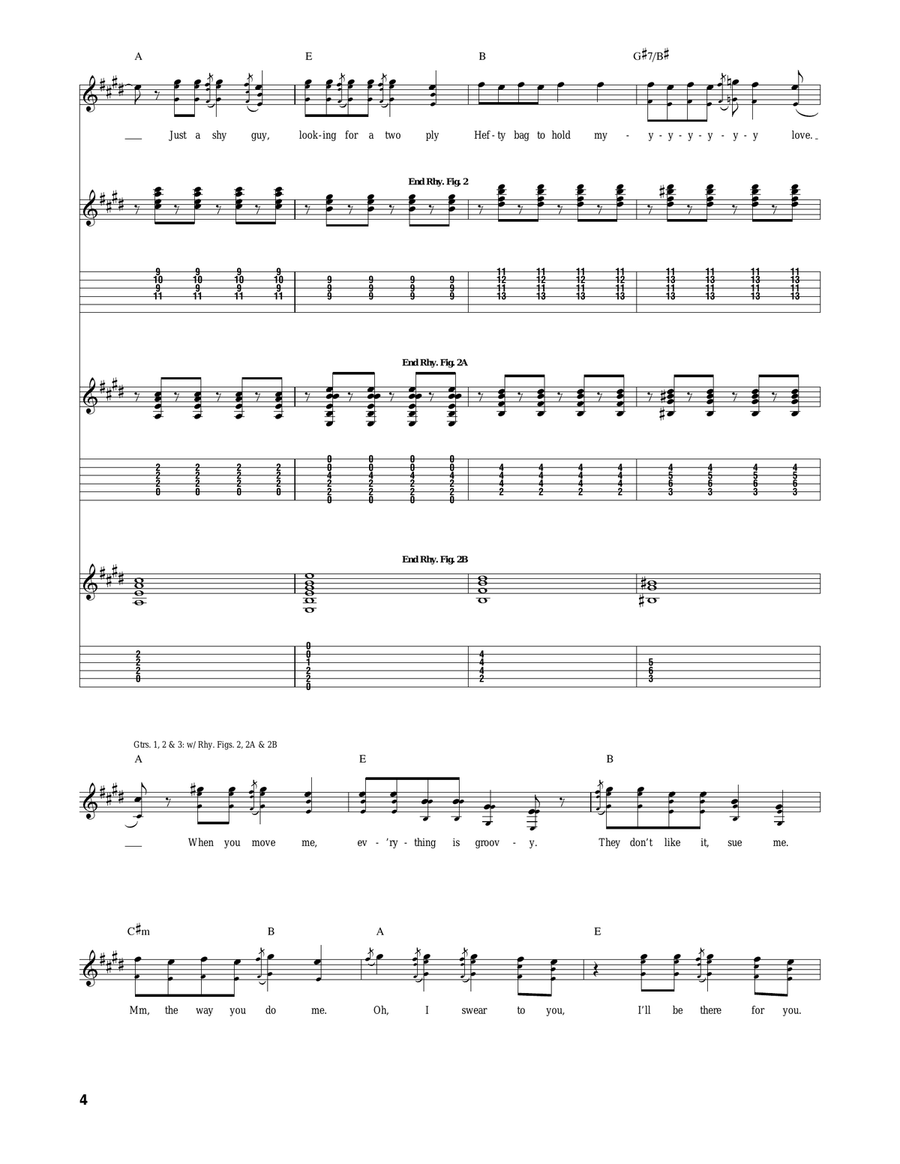Drive By Drive By Acoustic Guitar scores gallery preview page 4