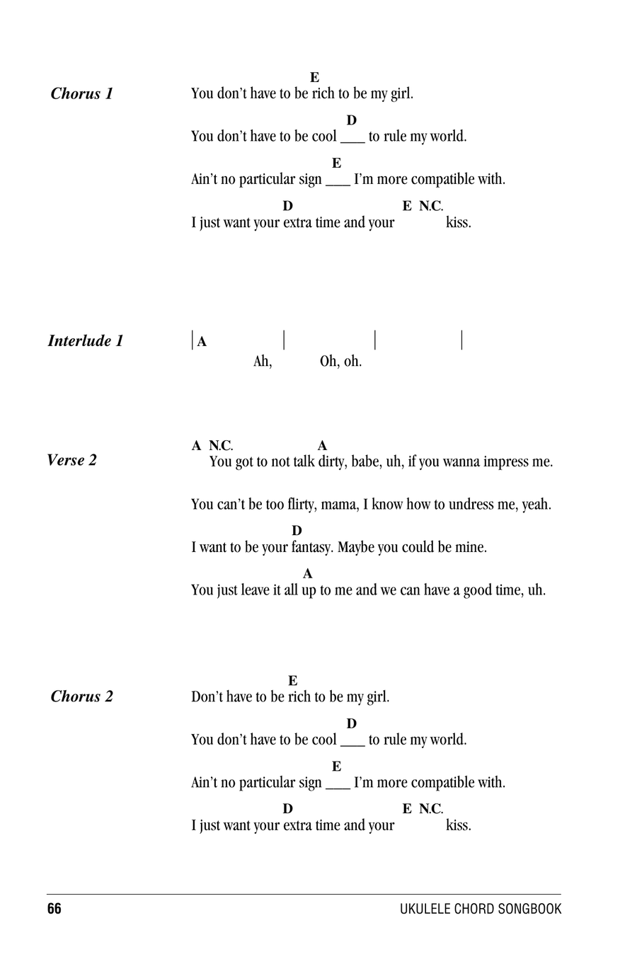 Kiss Kiss Ukulele scores gallery preview page 2