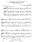 We Praise You, O God (Kremser)