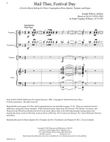 Hail Thee, Festival Day (Downloadable)