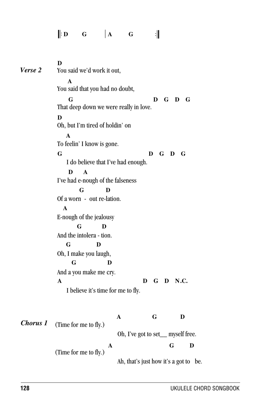 Time For Me To Fly Time For Me To Fly Ukulele scores gallery preview page 2