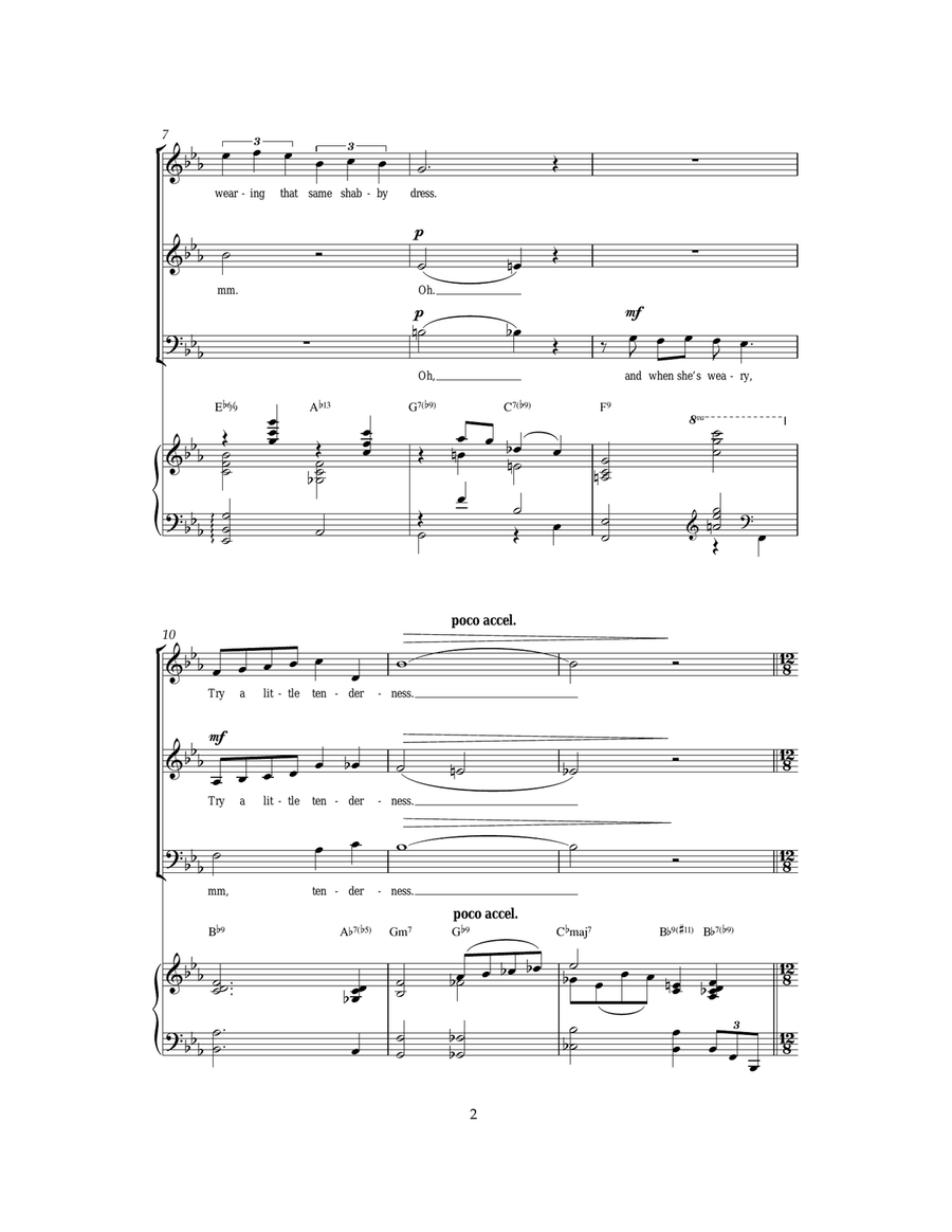 Try A Little Tenderness Try A Little Tenderness Piano, Vocal, Guitar scores gallery preview page 2