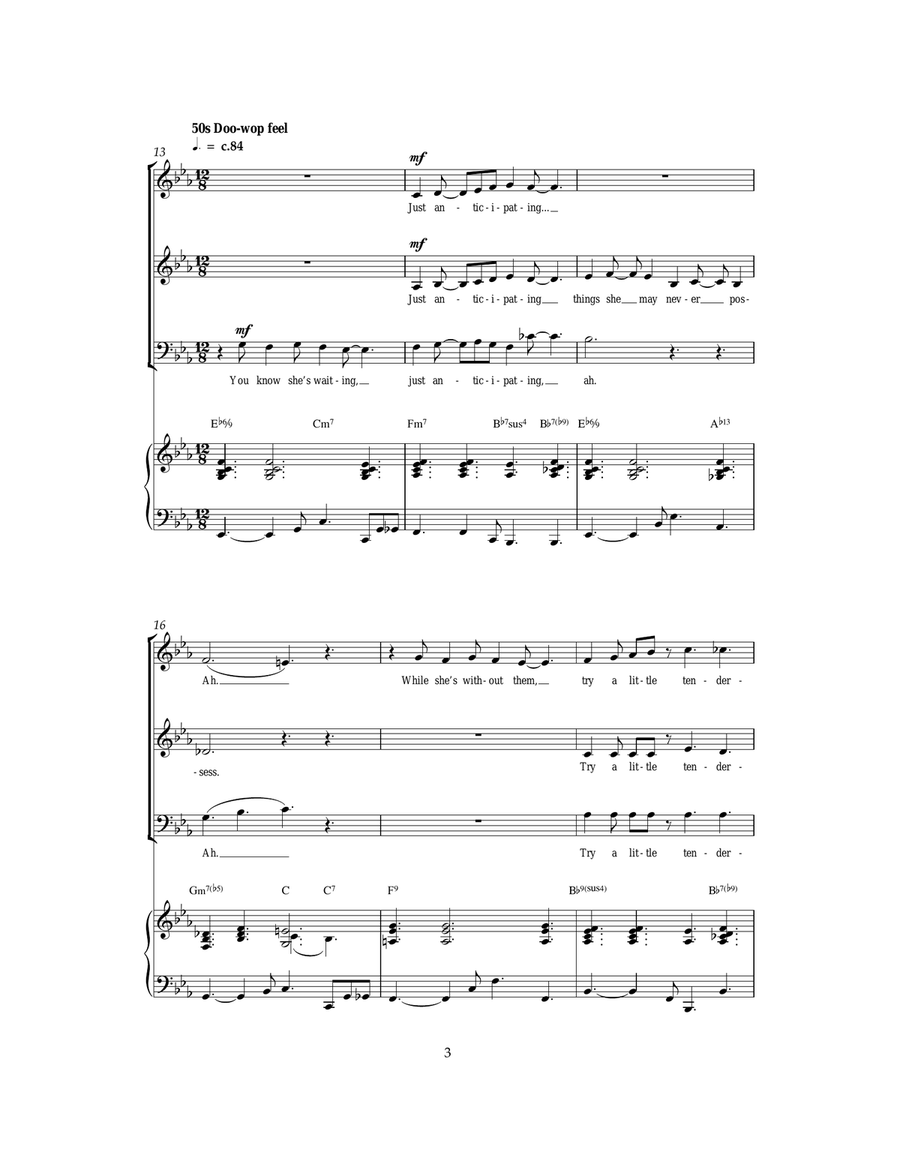 Try A Little Tenderness Try A Little Tenderness Piano, Vocal, Guitar scores gallery preview page 3