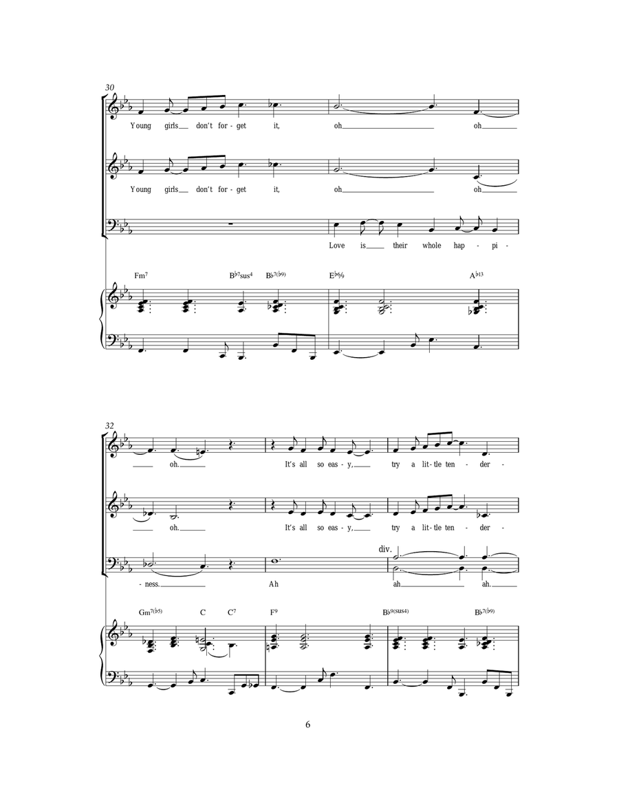 Try A Little Tenderness Try A Little Tenderness Piano, Vocal, Guitar scores gallery preview page 6