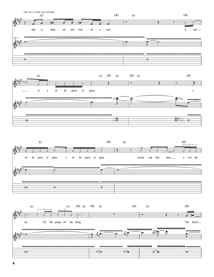 Pumping Blood Pumping Blood Acoustic Guitar scores gallery preview page 4