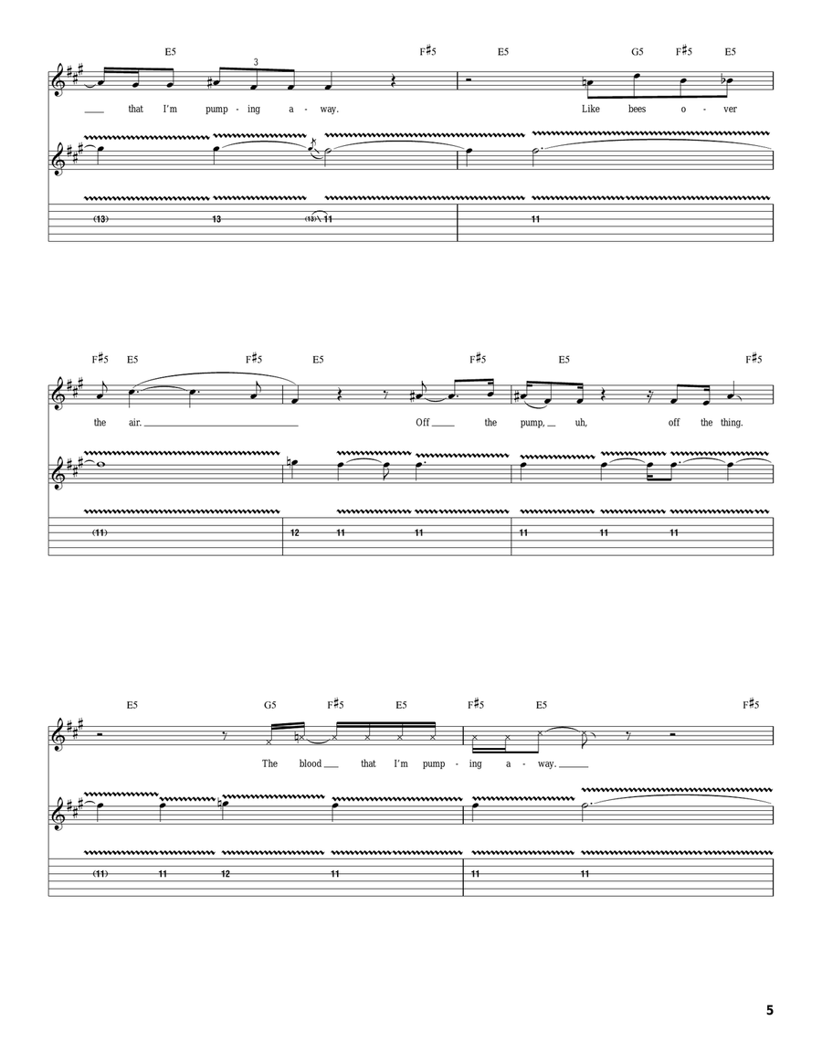 Pumping Blood Pumping Blood Acoustic Guitar scores gallery preview page 5