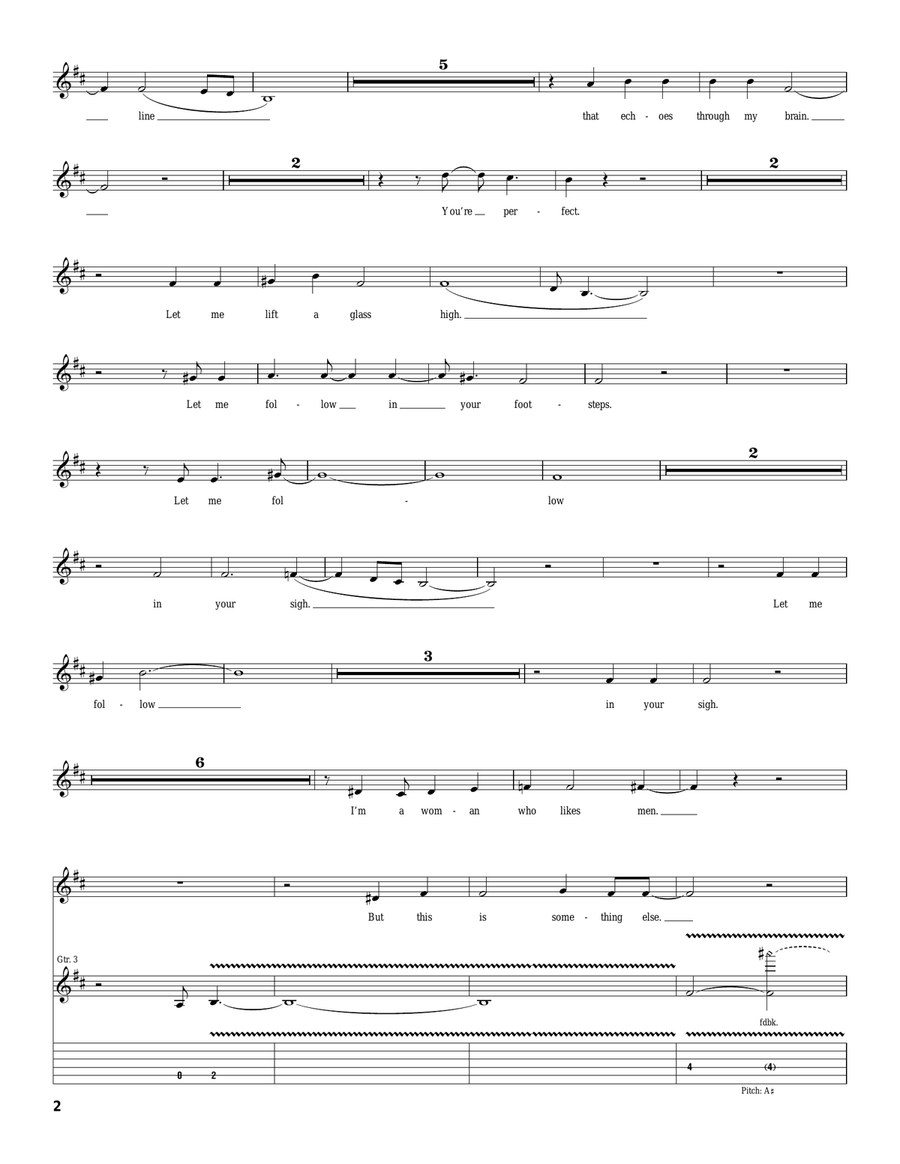 Mistress Dread Mistress Dread Acoustic Guitar scores gallery preview page 2