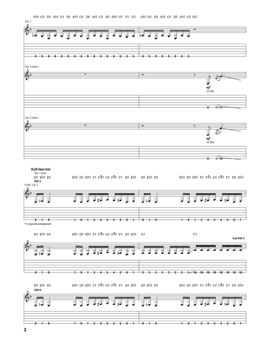 Ghost Walking Ghost Walking Acoustic Guitar scores gallery preview page 2